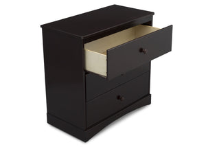 Dark Chocolate (207) 17-Skylar 3 Drawer Dresser with Changing Top