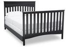 Delta Children Ebony (0011) Skylar 4-in-1 Convertible Crib (558150), Full Size Bed with Footboard, a6a 6-Skylar 6-in-1 Convertible Crib