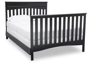 Delta Children Ebony (0011) Skylar 4-in-1 Convertible Crib (558150), Full Size Bed with Footboard, a6a 5-Skylar 4-in-1 Convertible Crib
