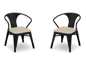 Delta Children Black with Driftwood (1312) Bistro 2-Piece Chair Set (560301), Chairs Silo a3a 18-Bistro 2-Piece Chair Set