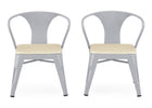 Grey with Natural (1439) 19-Bistro Table and 4 Chair Set