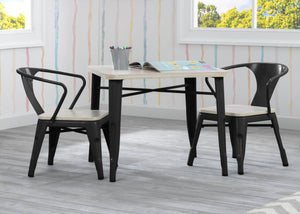 Delta Children White with Driftwood (1313) Bistro Kids Play Table (560302) 11-Bistro Kids Play Table