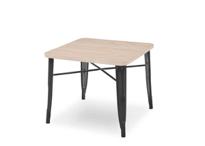 Delta Children Black with Driftwood (1312) Bistro Kids Play Table (560302), Silo a3a 24-Bistro Kids Play Table