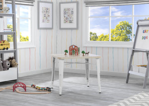 Delta Children White with Driftwood (1313) Bistro Kids Play Table (560302) 1-Bistro Kids Play Table