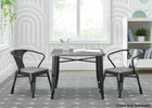 Black with Grey Barnboard (1438) 2-Bistro Kids Play Table (Chairs Not Included)