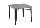 Black with Grey Barnboard (1438) 13-Bistro Table and 4 Chair Set
