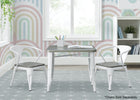 White with Grey Barnboard (153) 9-Bistro Kids Play Table (Chairs Not Included)