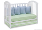 Delta Children White (100) Arbour 3-in-1 Crib Daybed Conversion a6a 5-Arbour 3-in-1 Crib