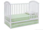Delta Children White (100) Arbour 3-in-1 Crib Toddler Bed Conversion a5a 4-Arbour 3-in-1 Crib