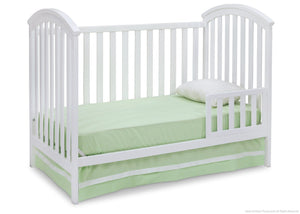 Delta Children White (100) Arbour 3-in-1 Crib Toddler Bed Conversion a5a 6-Arbour 3-in-1 Crib