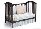 Delta Children Dark Chocolate (207) Arbour 3-in-1 Crib Daybed Conversion c4c 12-Arbour 3-in-1 Crib