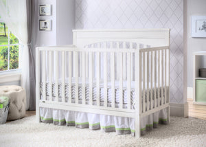 Delta Children White (100) Layla 4-in-1 Crib, Hangtag 20-Layla 4-in-1 Crib