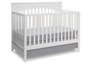 Delta Children White (100) Layla 4-in-1 Crib, Crib Conversion a3a 0-Layla 4-in-1 Crib