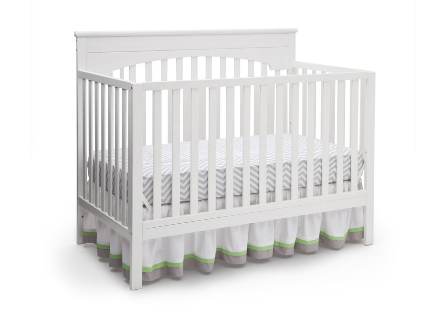 Delta Children White (100) Layla 4-in-1 Crib, Crib Conversion 9-Layla 4-in-1 Crib