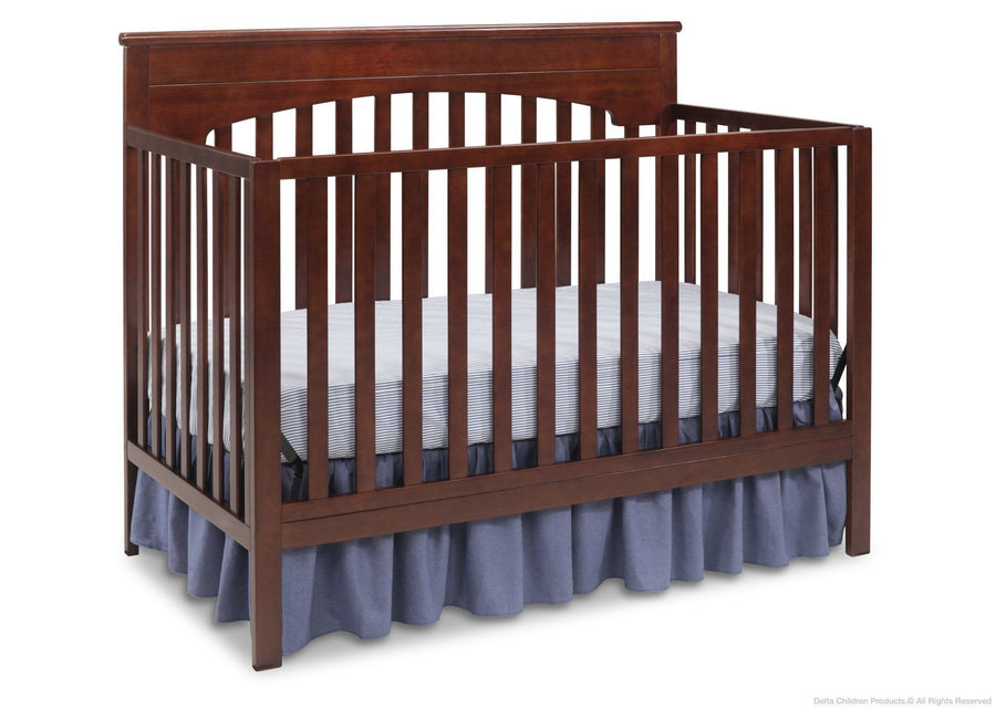 Delta Children Chocolate (204) Layla 4-in-1 Crib, Crib Conversion b3b 3-Layla 4-in-1 Crib