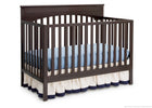 Delta Children Dark Chocolate (207) Layla 4-in-1 Crib, Crib Conversion c3c 5-Layla 4-in-1 Crib