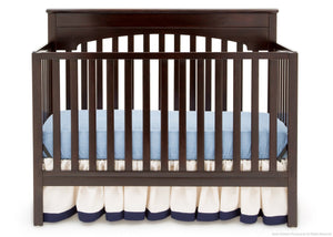 Delta Children Dark Chocolate (207) Layla 4-in-1 Crib, Crib Conversion c2c 16-Layla 4-in-1 Crib