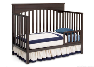 Delta Children Dark Chocolate (207) Layla 4-in-1 Crib, Toddler Bed Conversion c4c 17-Layla 4-in-1 Crib