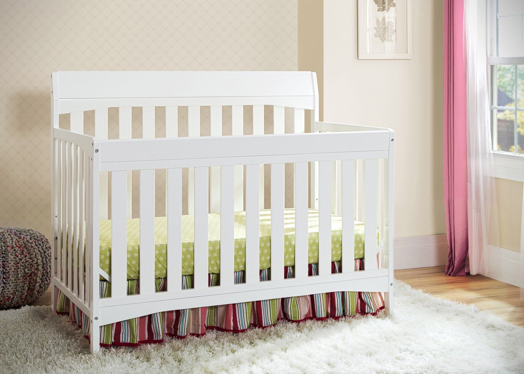Delta Children White (100) Remi 4-in-1 Crib, Hangtag, a0a