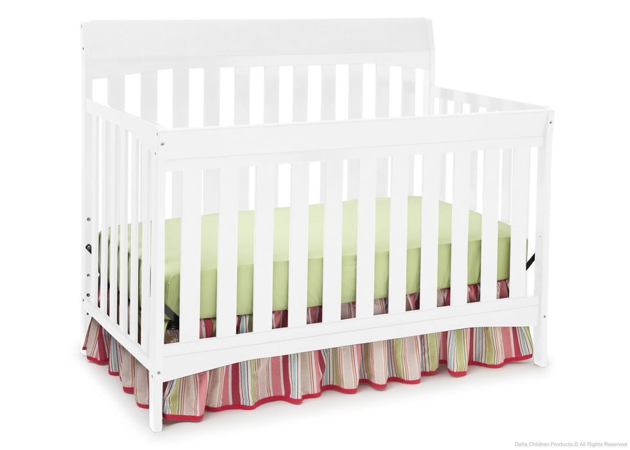 Delta Children White (100) Remi 4-in-1 Crib, Crib Conversion 4-Remi 4-in-1 Crib