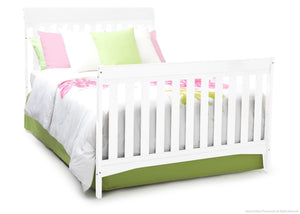 Delta Children White (100) Remi 4-in-1 Crib, Full-Size Bed Conversion a4a 8-Remi 4-in-1 Crib