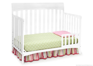 Delta Children White (100) Remi 4-in-1 Crib, Toddler Bed Conversion a2a 6-Remi 4-in-1 Crib