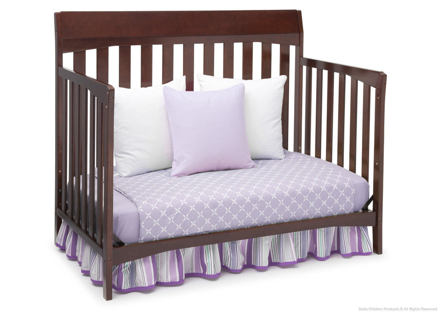 Delta Children Chocolate (204) Remi 4-in-1 Crib, Day Bed Conversion b4b 13-Remi 4-in-1 Crib