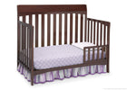 Delta Children Chocolate (204) Remi 4-in-1 Crib, Toddler Bed Conversion b3b 12-Remi 4-in-1 Crib
