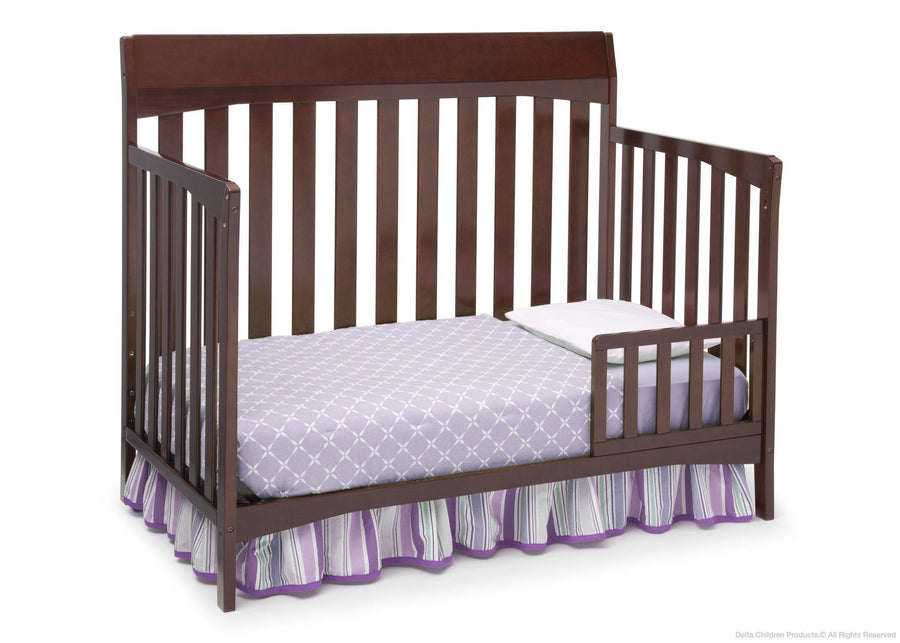 Delta Children Chocolate (204) Remi 4-in-1 Crib, Toddler Bed Conversion b3b 12-Remi 4-in-1 Crib