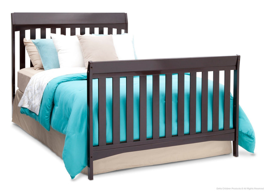 Delta Children Dark Chocolate (207) Remi 4-in-1 Crib, Full-Size Bed Conversion c5c 22-Remi 4-in-1 Crib