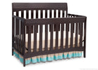 Delta Children Dark Chocolate (207) Remi 4-in-1 Crib, Crib Conversion c2c 19-Remi 4-in-1 Crib