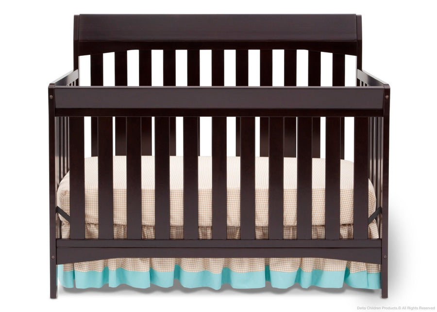 Delta Children Dark Chocolate (207) Remi 4-in-1 Crib, Crib Conversion c1c 17-Remi 4-in-1 Crib