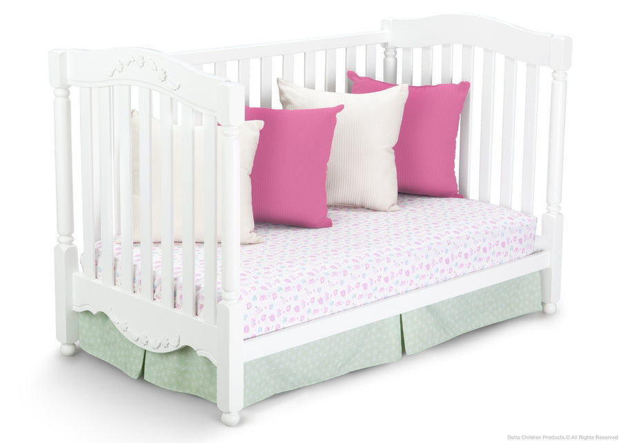Delta Children White (100) Sophia 3-in-1 Day Bed Conversion Right View a4a 3-Sophia 3-in-1 Crib