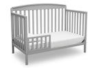 Delta Children Grey (026) Brayden 4-in-1 Crib, Toddler Bed Conversion a4a 6-Brayden 4-in-1 Crib