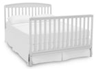 Delta Children Bianca White (130) Brayden 4-in-1 Crib, Full Size Bed Conversion b6b 15-Brayden 4-in-1 Crib