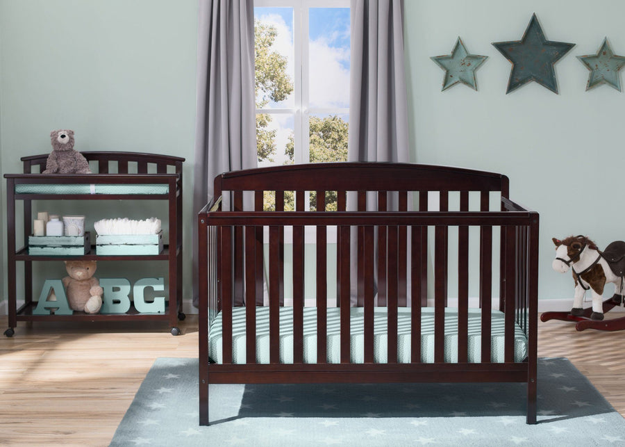 Delta Children Dark Chocolate (207) Brayden 4-in-1 Crib, Room Shot c0c 17-Brayden 4-in-1 Crib