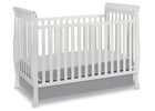 Delta Children White (100) Winter Park 3-in-1 Crib, Crib Conversion  1-Winter Park 3-in-1 Crib