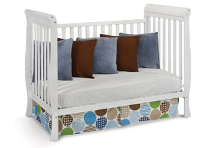Delta Children White (100) Winter Park 3-in-1 Crib, Day Bed Conversion a4a 7-Winter Park 3-in-1 Crib