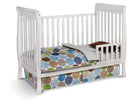 Delta Children White (100) Winter Park 3-in-1 Crib, Toddler Bed Conversion a3a 3-Winter Park 3-in-1 Crib