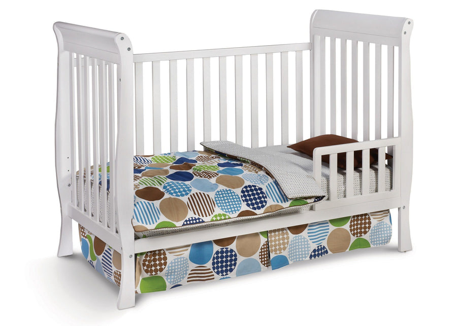 Delta Children White (100) Winter Park 3-in-1 Crib, Toddler Bed Conversion a3a 3-Winter Park 3-in-1 Crib