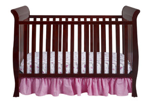 Delta Children Espresso Cherry (205) Charleston/Glenwood 3-in-1 Crib Front View, Crib Conversion b2b 7-Charleston/Glenwood 3-in-1 Crib