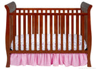 Delta Children Spiced Cinnamon (209) Charleston/Glenwood 3-in-1 Crib Front View, Crib Conversion c1c 8-Charleston/Glenwood 3-in-1 Crib