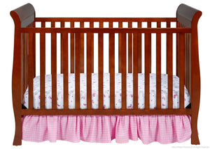 Delta Children Spiced Cinnamon (209) Charleston/Glenwood 3-in-1 Crib Front View, Crib Conversion c1c 2-Charleston/Glenwood 3-in-1 Crib