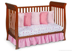 Delta Children Spiced Cinnamon (209) Charleston/Glenwood 3-in-1 Crib Side View, Day Bed Conversion c4c 10-Charleston/Glenwood 3-in-1 Crib