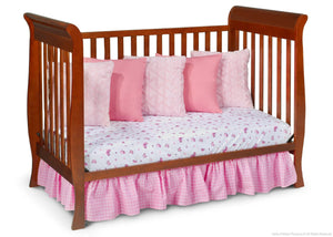 Delta Children Spiced Cinnamon (209) Charleston/Glenwood 3-in-1 Crib Side View, Day Bed Conversion c4c 12-Charleston/Glenwood 3-in-1 Crib