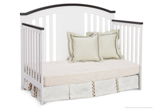 Delta Children White/Espresso (145) Newport 4-in-1 Crib, Day Bed Conversion a3a 2-Newport 4-in-1 Crib