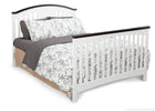 Delta Children White/Espresso (145) Newport 4-in-1 Crib, Full-Size Conversion a4a 3-Newport 4-in-1 Crib