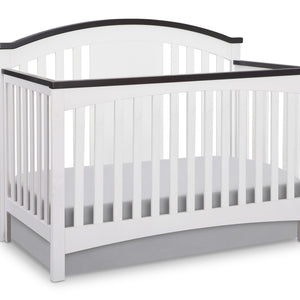Delta Children White/Espresso (145) Newport 4-in-1 Crib, Crib Conversion a1a 8-Newport 4-in-1 Crib