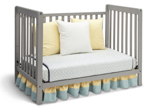 Delta Children Grey (026) Waves 3-in-1-Crib, Day Bed Conversion a4a 9-Waves 3-in-1-Crib