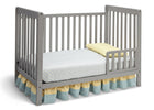 Delta Children Grey Delta Children Grey (026) Waves 3-in-1-Crib, Toddler Bed Conversion a3a 3-Waves 3-in-1-Crib